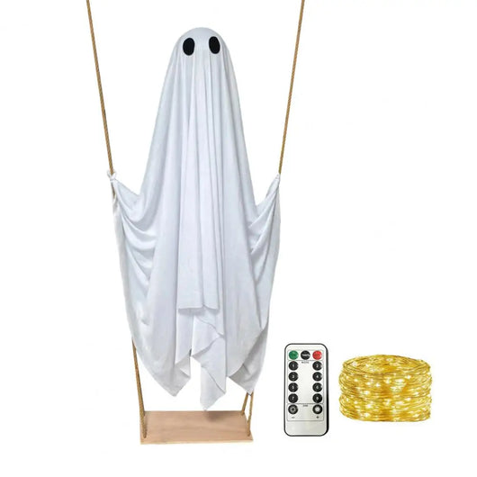 Spooky Swing Glowing Ghost Swing | Outdoor Halloween Decor